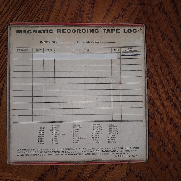 Vintage Magnetic Recording Tape - Picture 4 of 4